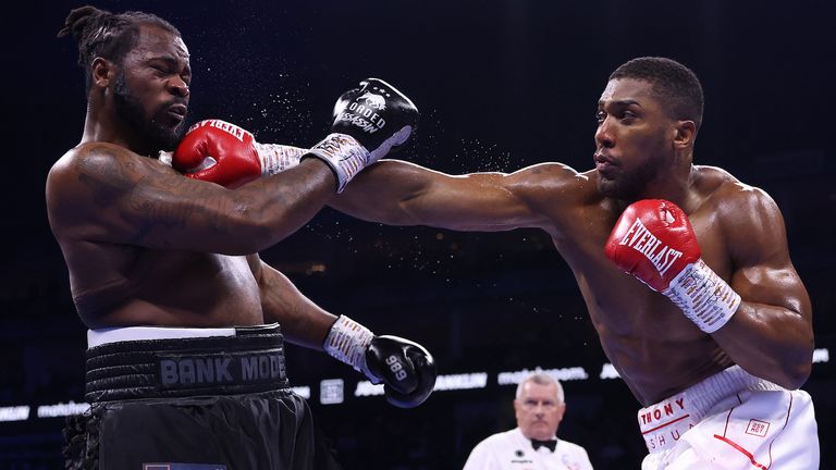 London, UK: Anthony Joshua v Jermaine Franklin, Heavyweight Contest.1 April 2023.Picture By Mark Robinson Matchroom Boxing.