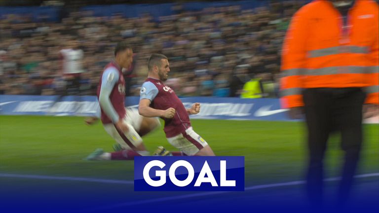 John McGinn curls in a beauty to make it 2-0 to Aston Villa against Chelsea.