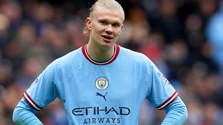 Manchester City striker Erling Haaland