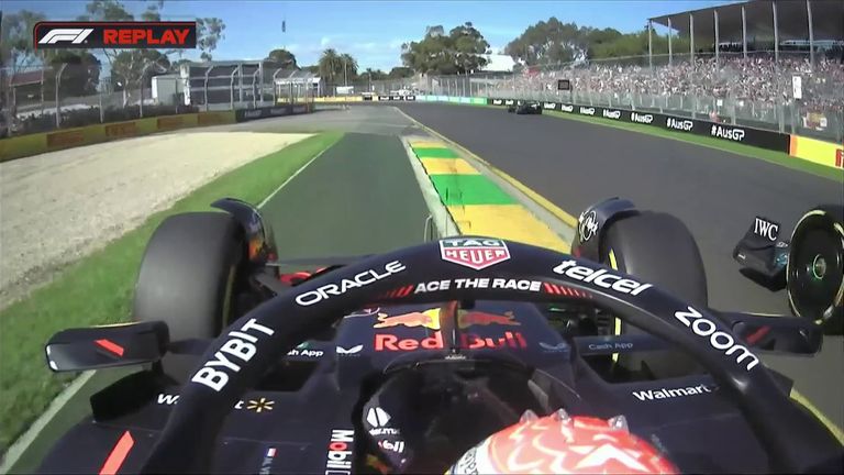 And here is Verstappen's vantage point