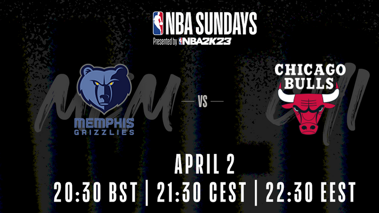 The Memphis Grizzlies face the Chicago Bulls in this Sunday&#39;s prime time slot.